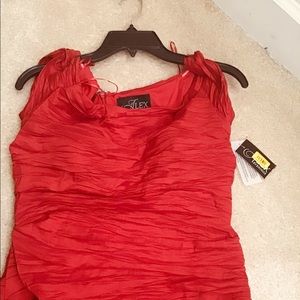 RED LONG Alex Evenings dress